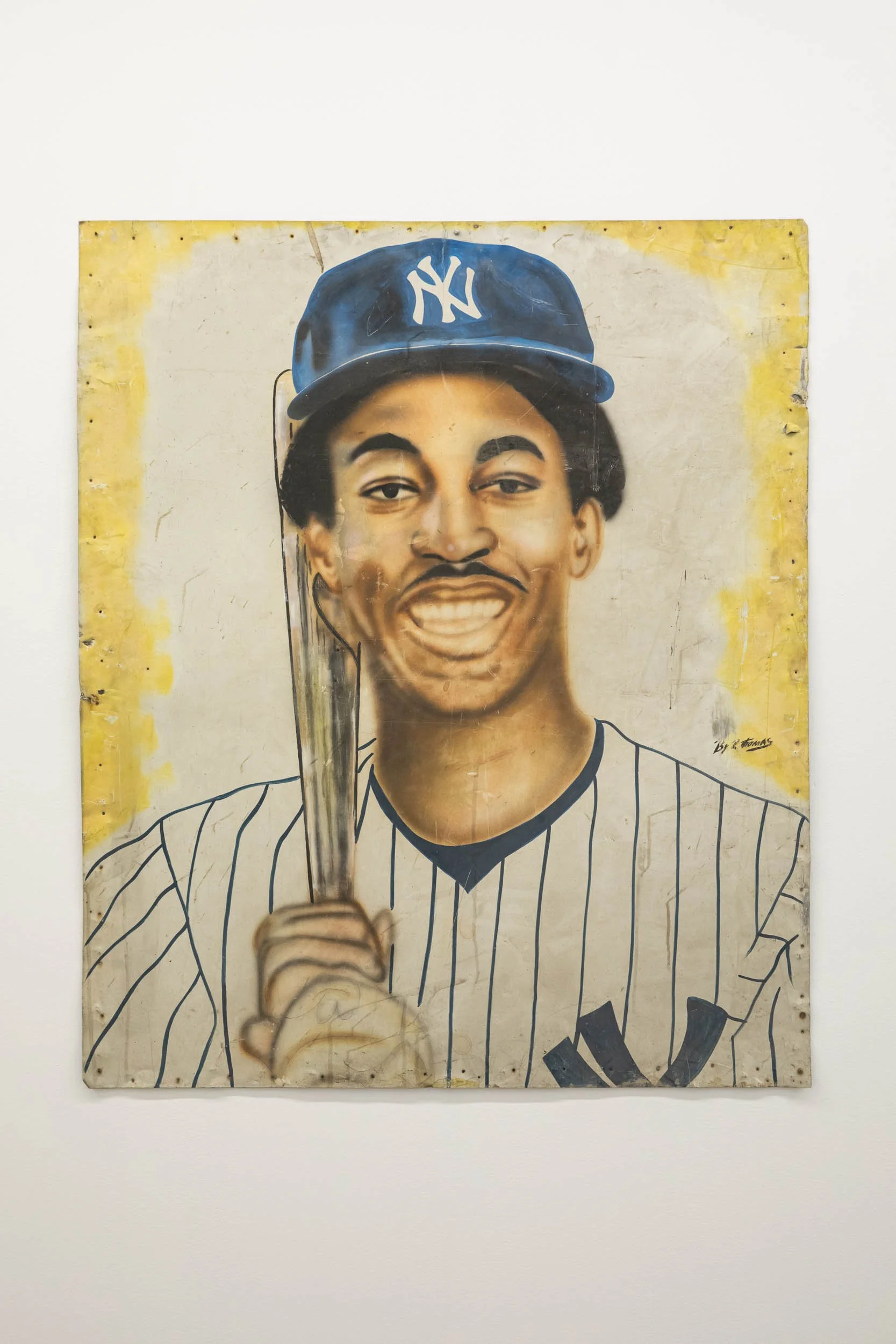 Anonymous 
 Willie Randolph , 1986 
acrylic on aluminum 
48 x 40.5 in (121.9 x 102.9 cm) 
IN11958