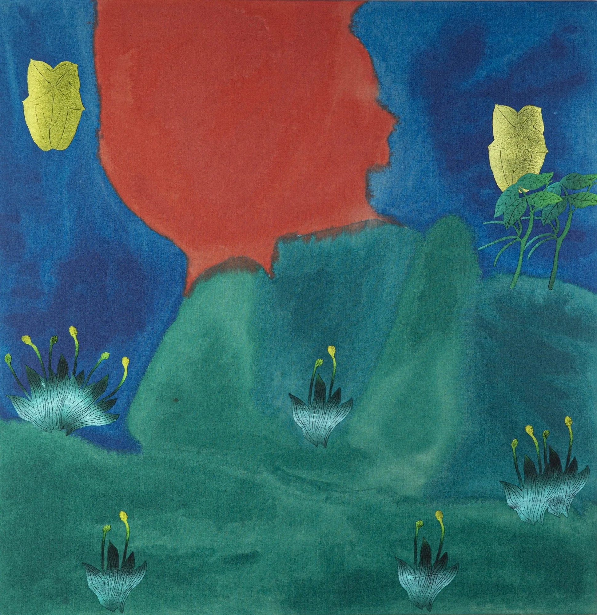 Yanira Vissepó 
 I Can't Keep Treating Myself This Way , 2024 
Acrylic, oil relief on linen 
45 x 46 in (114.3 x 116.8 cm)