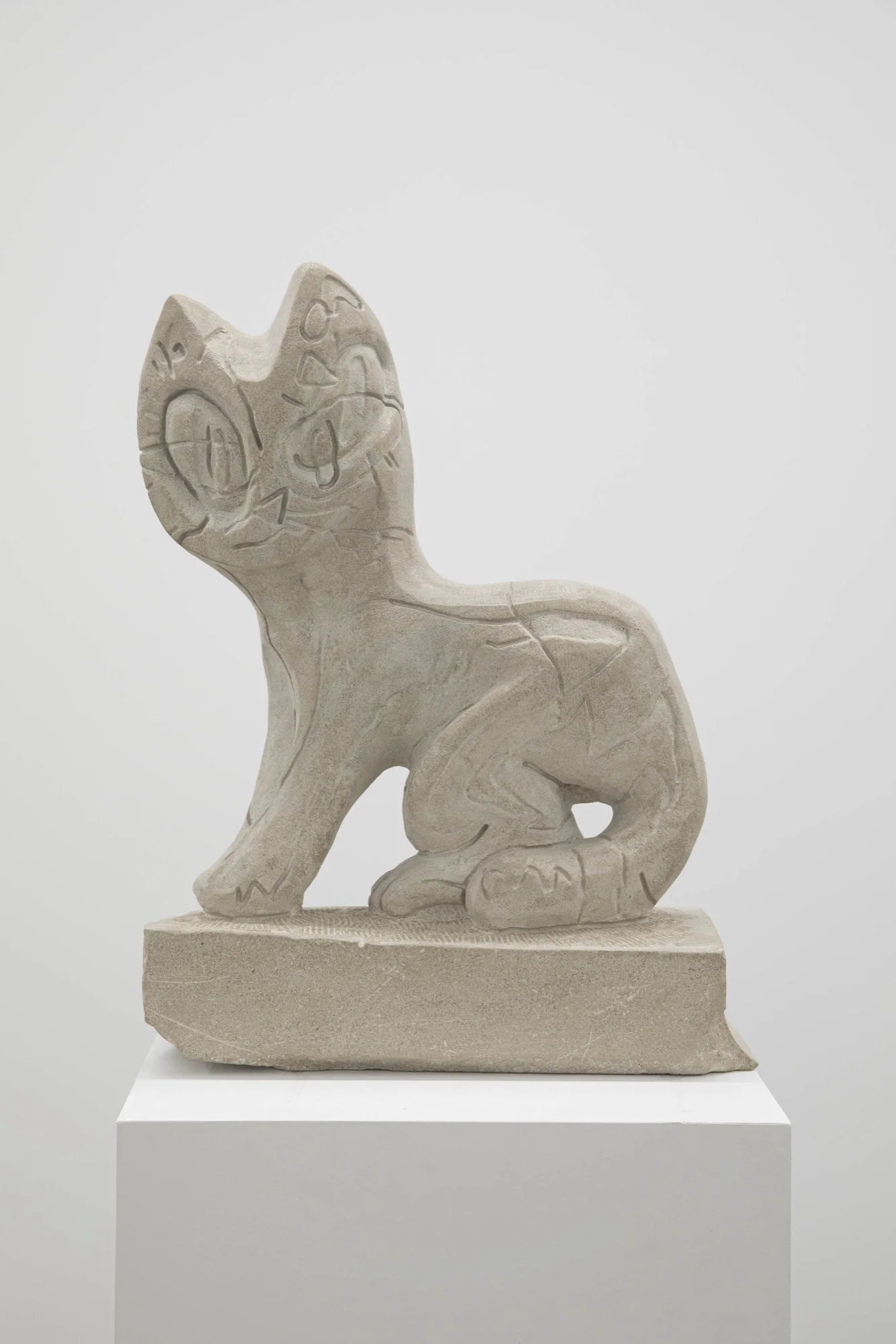 Dan Mandelbaum 
 cat , 2025 
Limestone 
20 x 16 x 6 inches