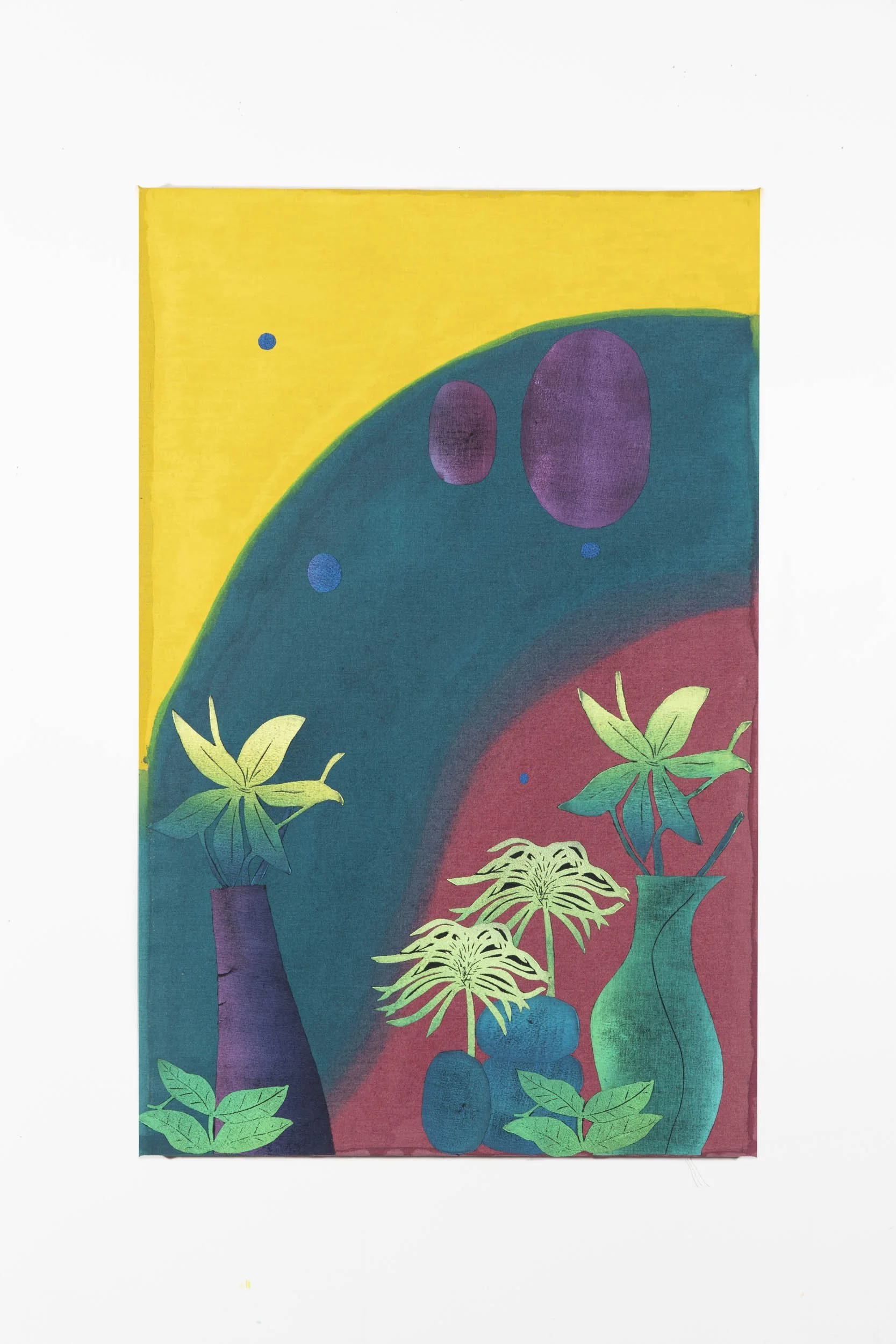 Yanira Vissepo 
 Mind of My Mind , 2026 
Acrylic, oil relief on linen 
34 x 22 in (86.4 x 55.9 cm)