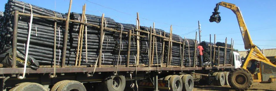 Transport of fencing poles