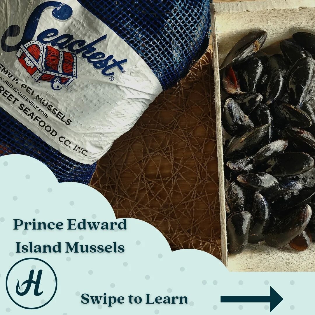 Prince Edward Island mussels are among the highest quality along the east coast. This shellfish is delicious baked, steamed, and tossed in pasta.

#HookedOnHills #pei #princeedwardisland #canada #fresh #shellfish #mussels #freshfish #freshshellfish #