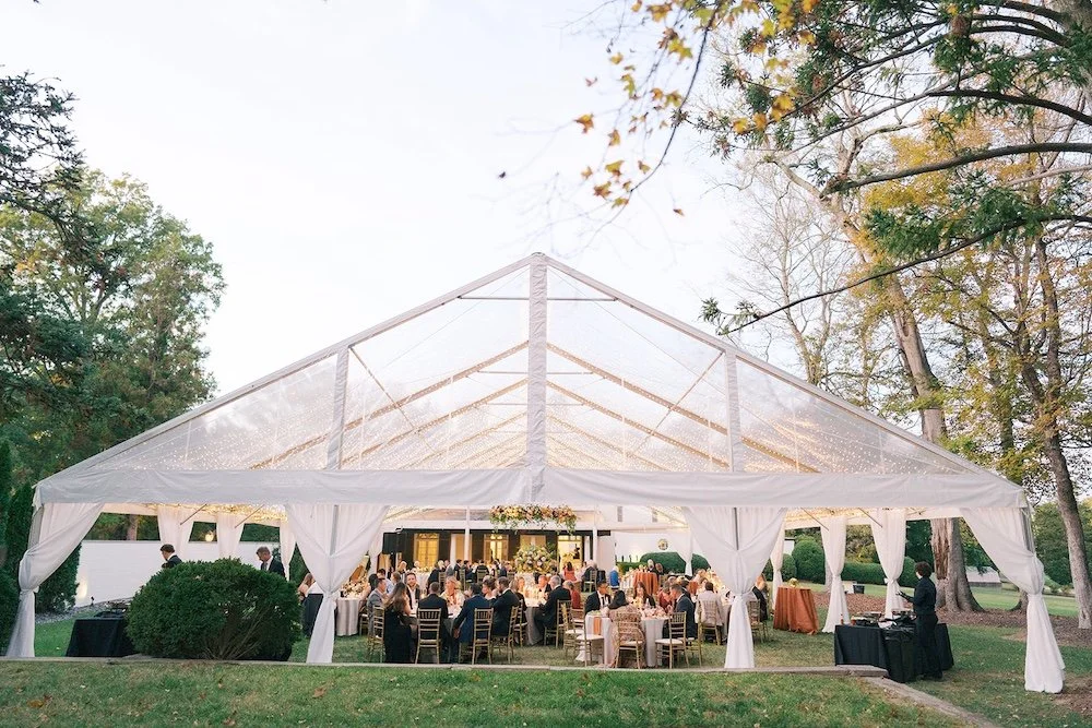 outdoor setup for a wedding a boxwood estate