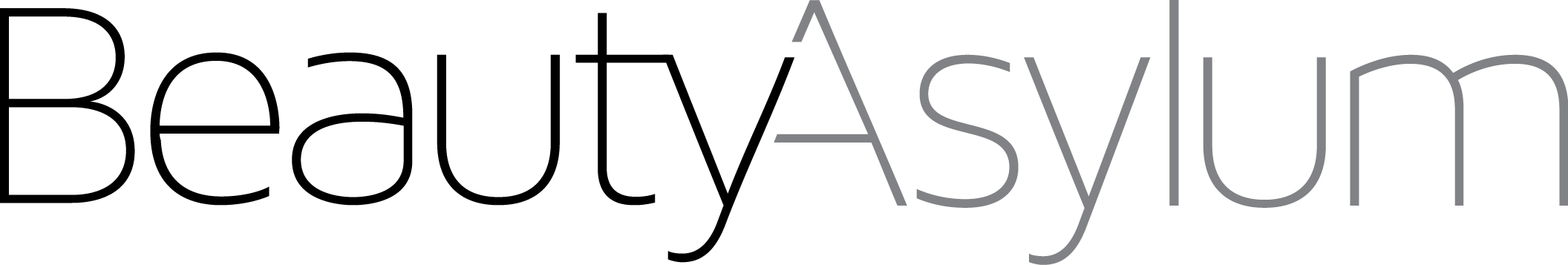 beauty asylum logo black and grey