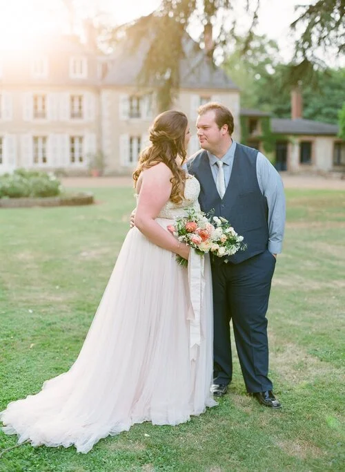 destination wedding ceremony in France countryside