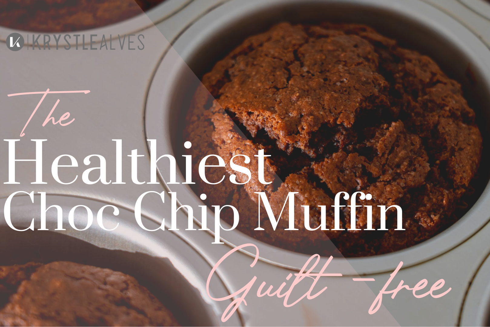 The Healthiest Choc Chip Muffins - Guilt-free