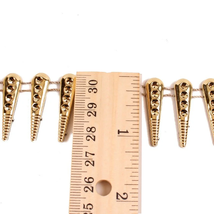 Yhsheen 1 Metre Spike for Crafts Stude Cone Flatback Plastic Trim Mesh