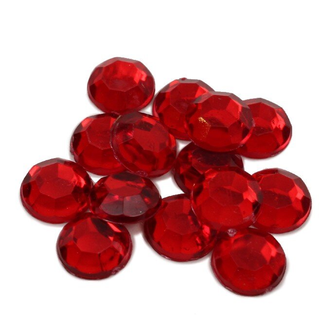 Small Red Round Flatback <br/>Rhinestones (100 ct) — Emblaze Specialty  Embellishments