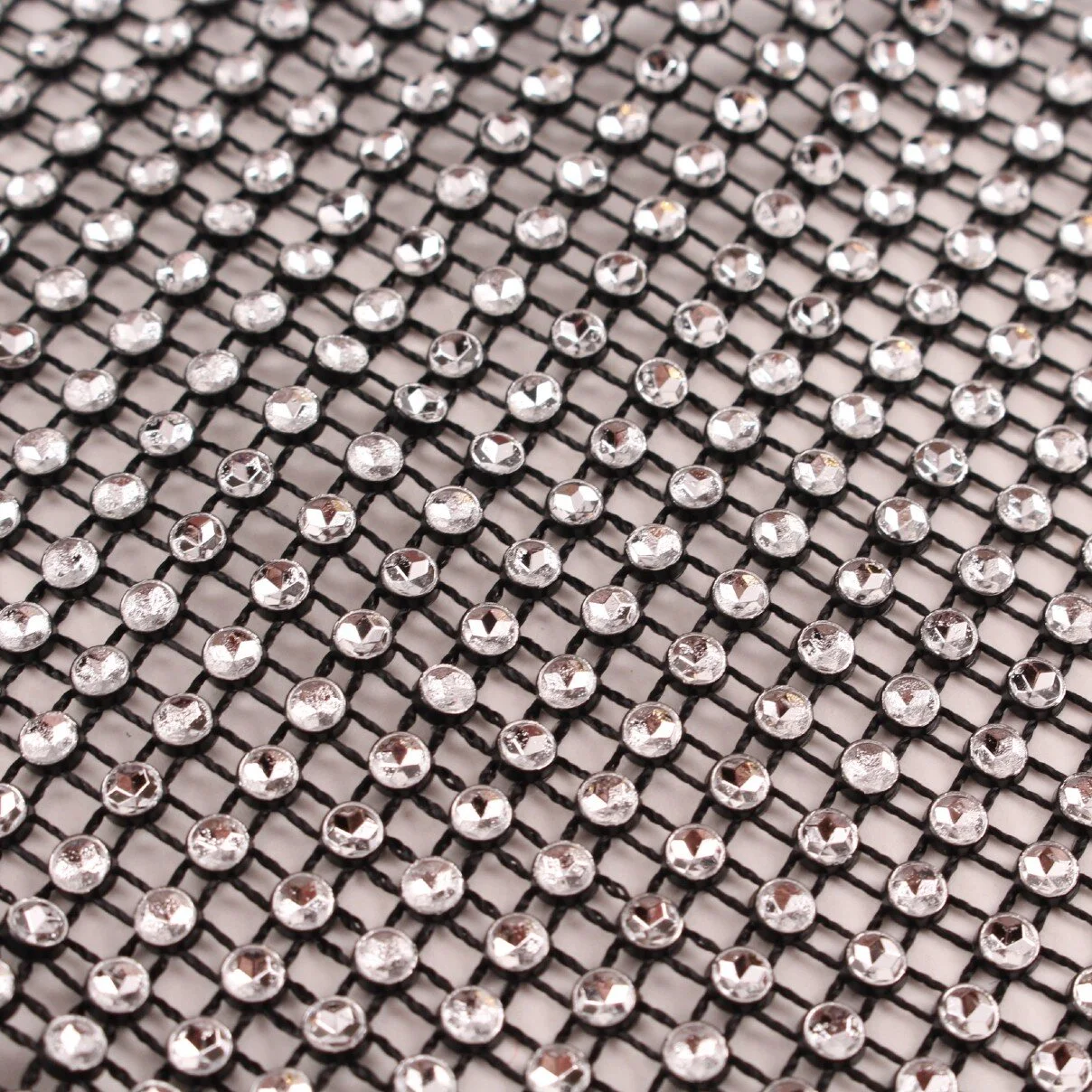 4.5 inch Black Rhinestone Mesh (1/2 yard) — Emblaze Specialty ...
