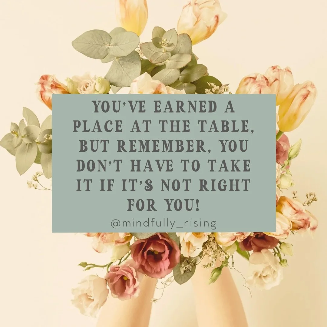 This is your permission to not take the seat at the table if it doesn&rsquo;t serve your soul.

Protect your energy! Honor your peace! Choose the rooms that honor you!

#SassyAndCentered #MindfullyRising #ChooseYou #WholeSoulWellness #MindfulLiving #