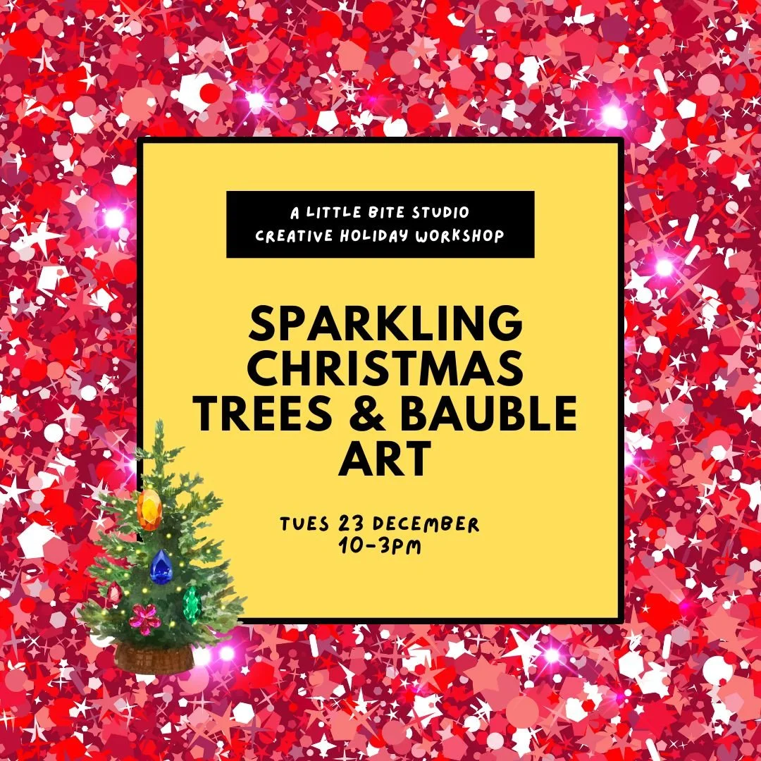 Sparkling Christmas Trees & Bauble Art