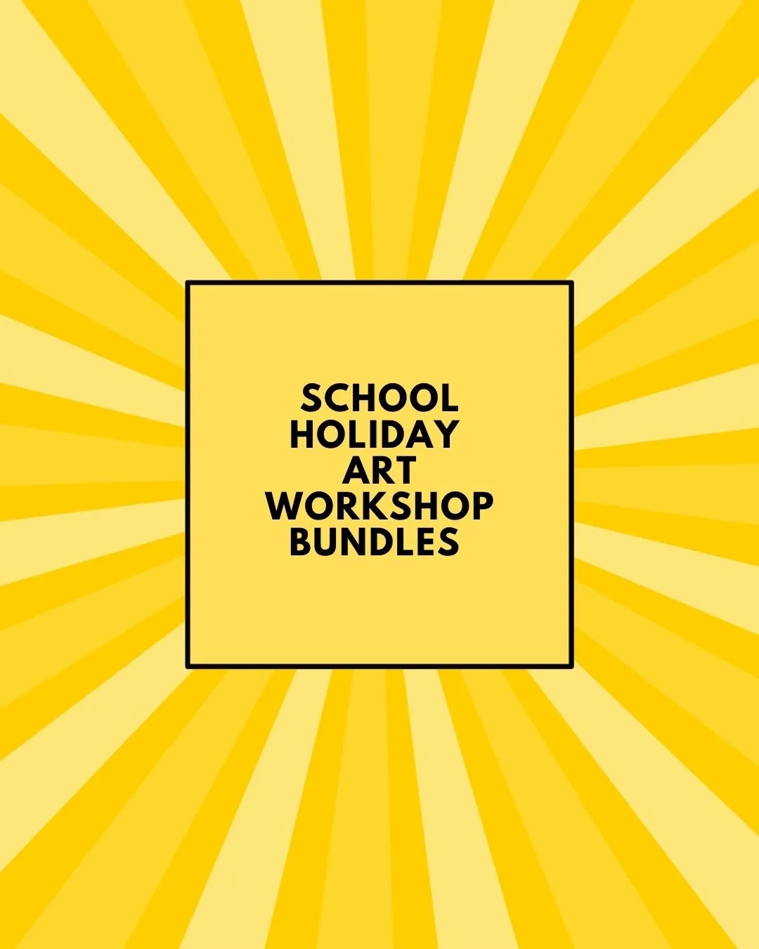 School Holiday Art Workshop Bundle