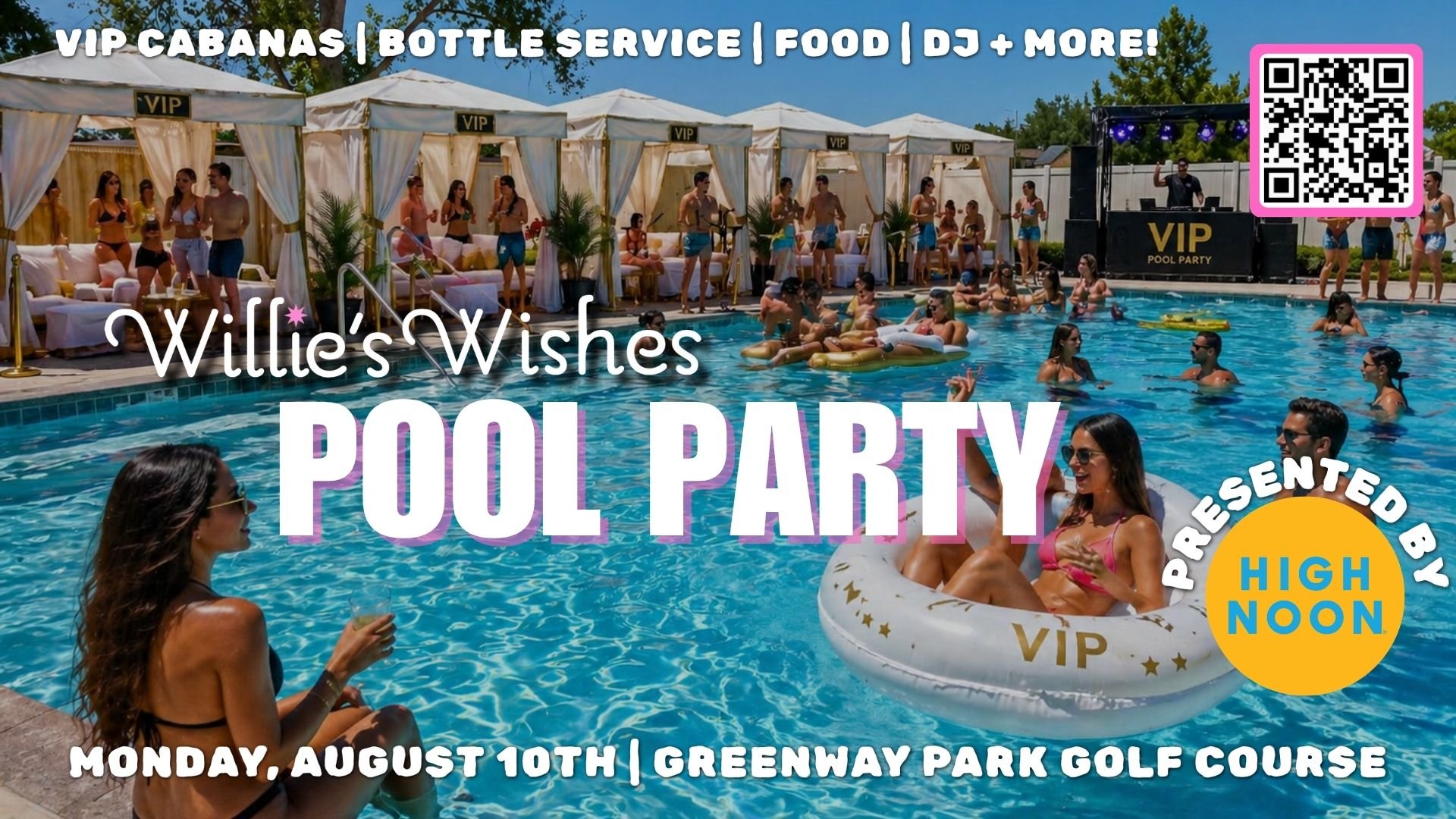 Willie's Wishes Charity Pool Party + Golf Tournament