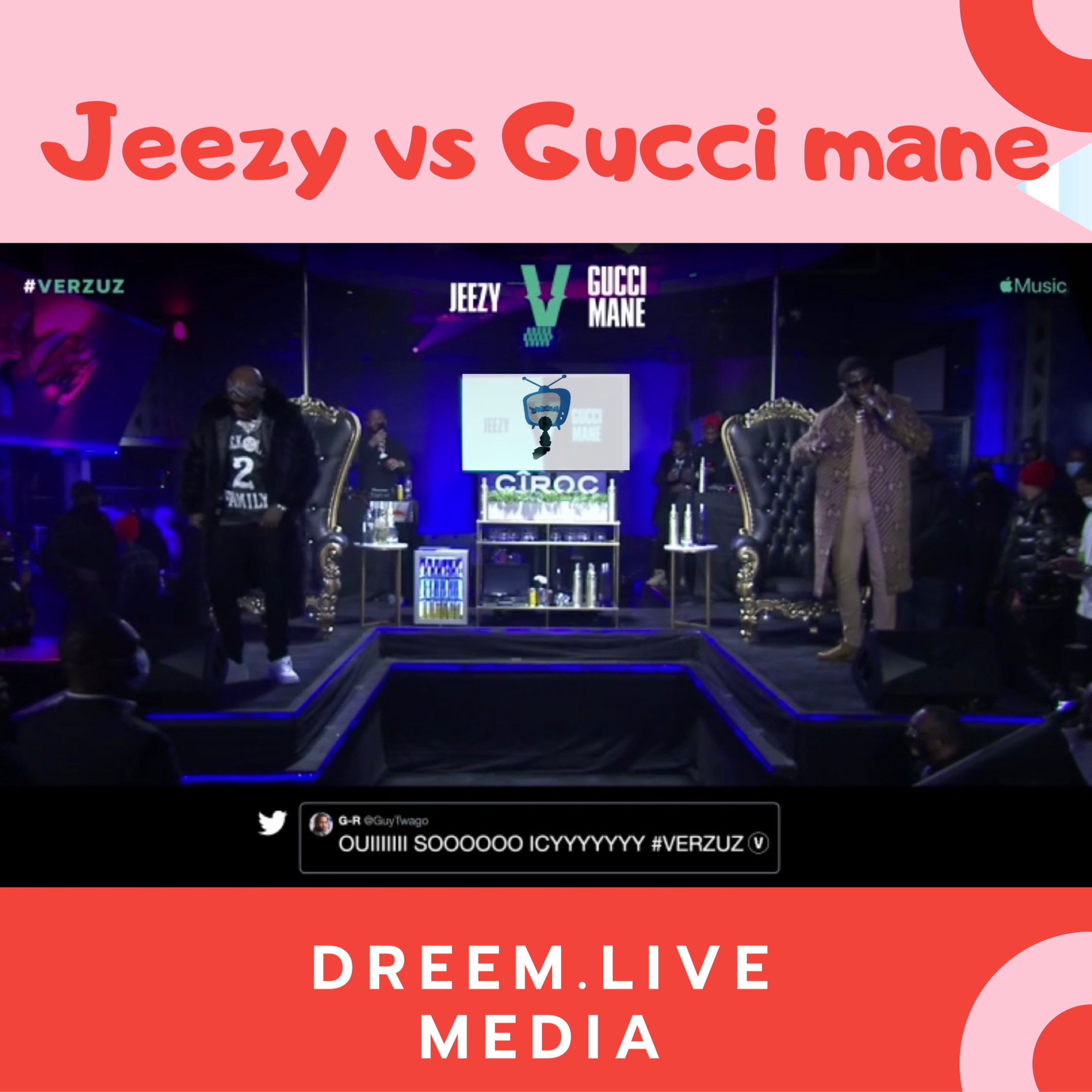 The Jeezy vs. Gucci Mane Verzuz was the most-watched webcast with over 1.8 million Instagram viewers (5.5 Million across streaming platforms)