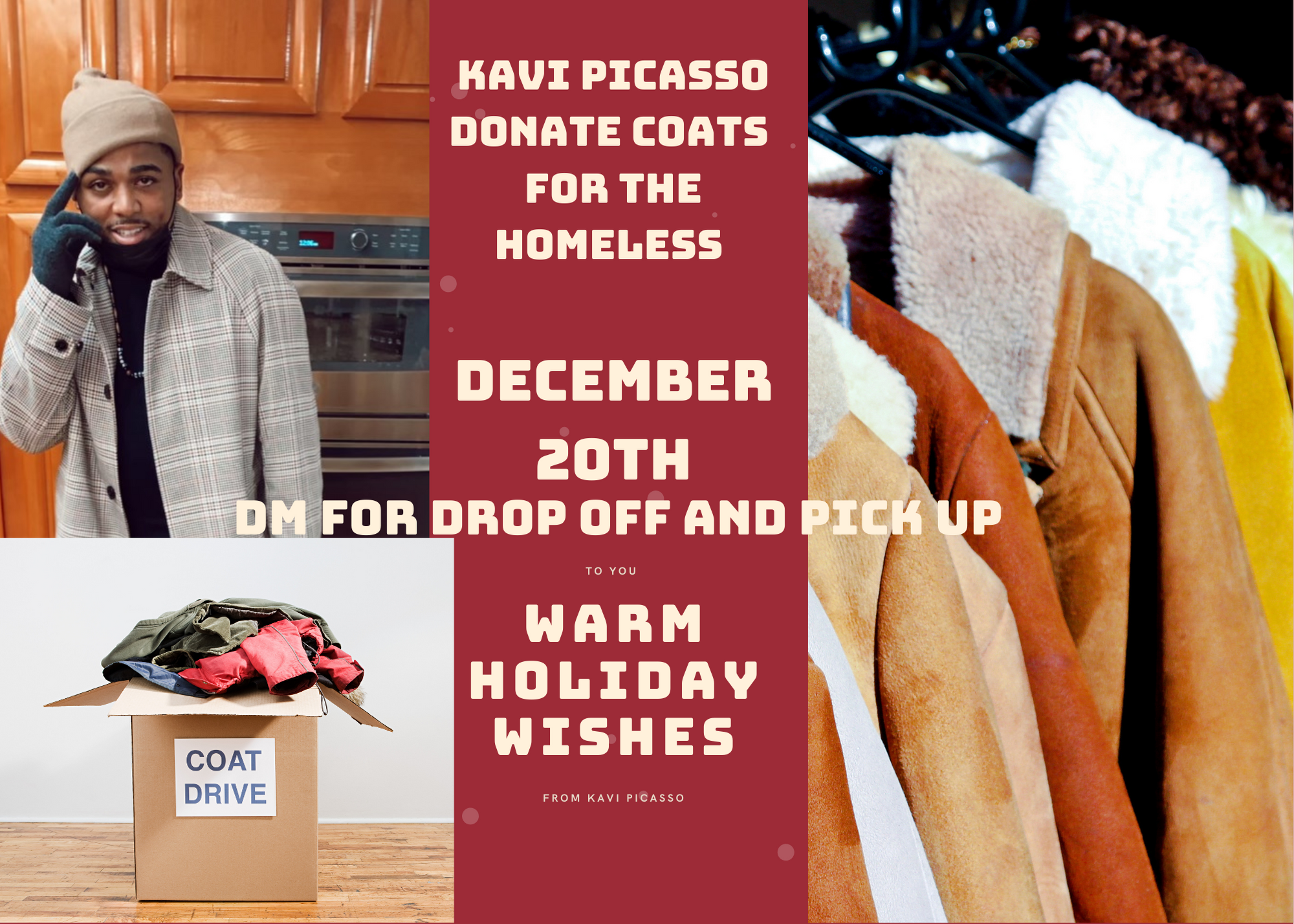 Rapper’s coat drive to benefit locals facing homelessness