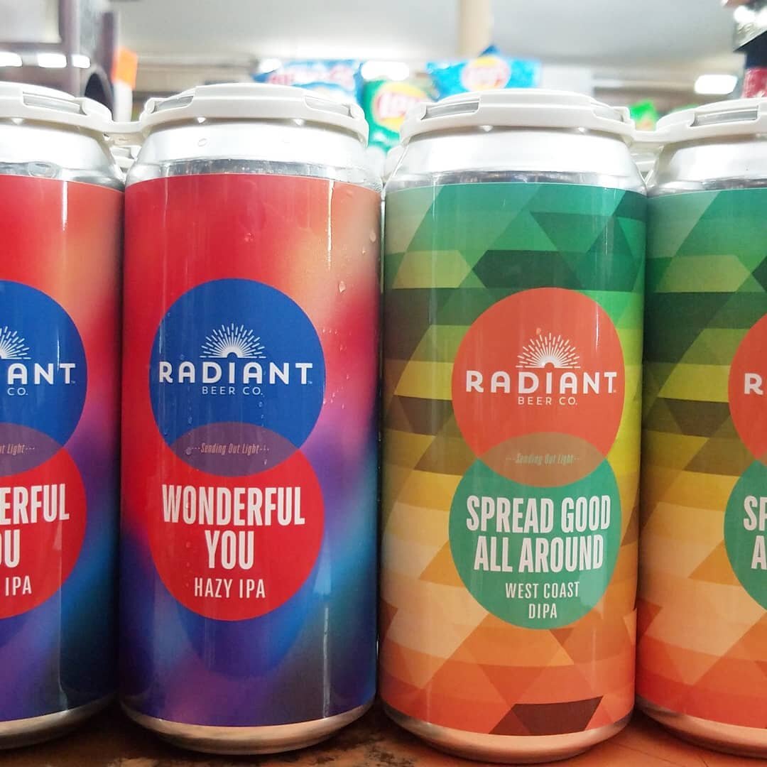 @radiantbeerco 

- WONDERFUL YOU. hazy ipa. 
- SPREAD GOOD ALL AROUND. dipa.

#haciendabeverage #brea #socal #orangecounty #shoplocal #shopsmall #smallbusiness #supportlocal #craftbeer #beerenthusiast #beerporn