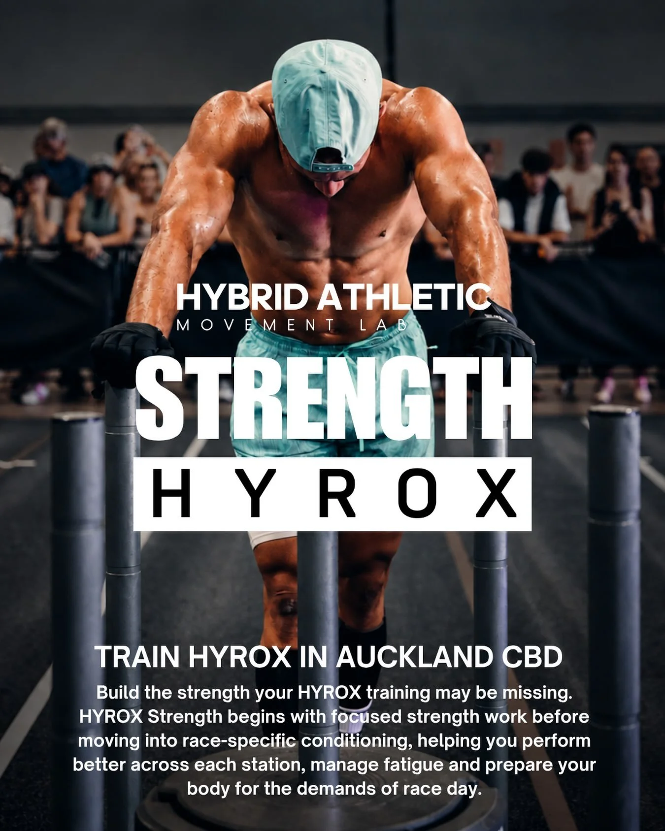 Thursdays at Hybrid are HYROX STRENGTH days.

Across every class, we&rsquo;ll combine focused strength work with conditioning built around the demands of HYROX.

You don&rsquo;t need to be training for a race to take part. If HYROX is your goal, the 
