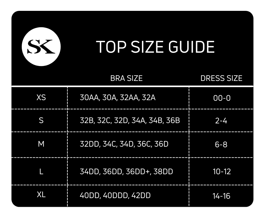 Calvin Klein sizes & size chart information