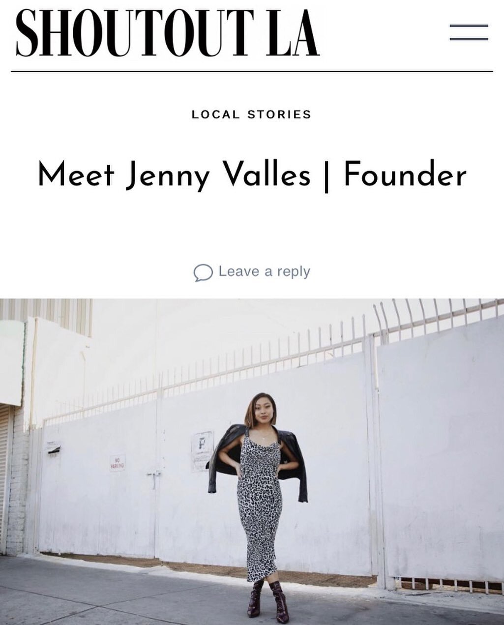 Our founder @jennyvalles was featured on @shoutoutlaofficial this month... Read all about it! 🗞✨