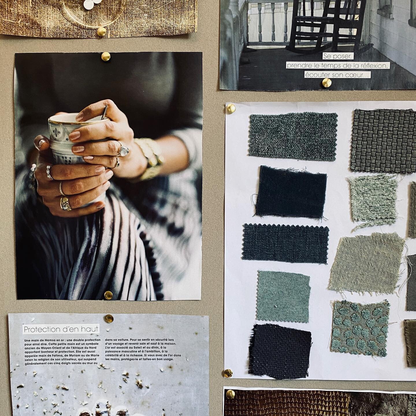 When I imagine a signature scent, I love starting the creative process by a  moodboard. By gathering images, textures, colors and words... I can dive in my client&rsquo;s world in order to project its translation into a scent composition. 💭Quand j'i