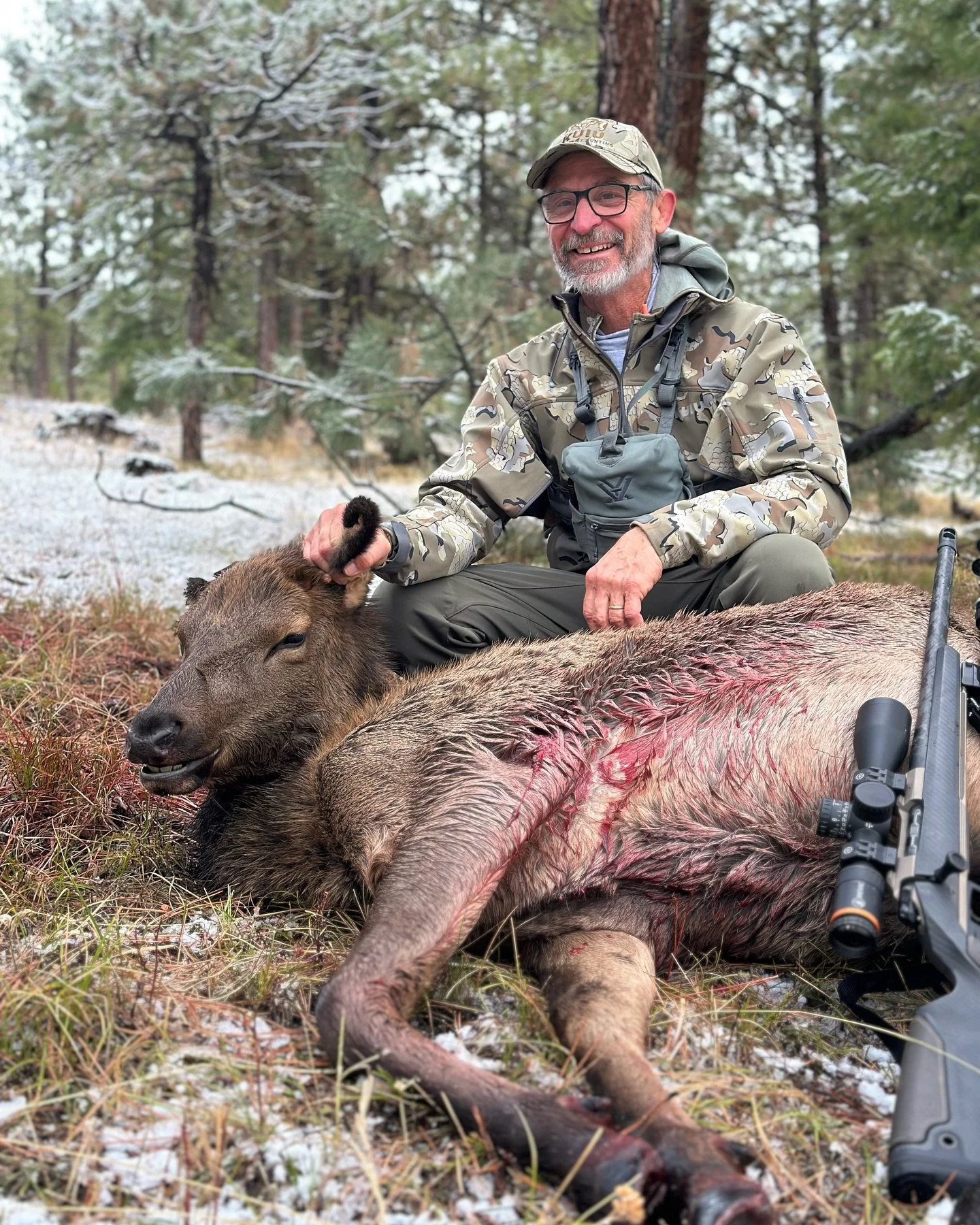 Congrats on your first cow elk Kevin! Great meeting you! 

#oregon #cowelk #academy #longrangeshooting #gunwerks #finzandfeatherzacademy #opalbutteoutfitters