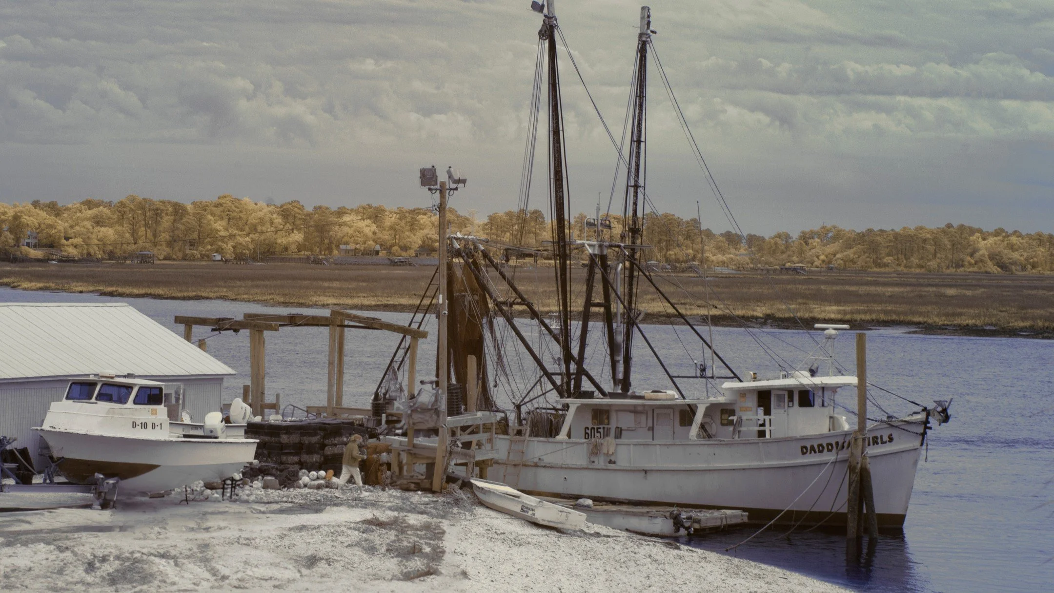 Oyster Factory, Bluffton SC
.
.
.
..
.
..
.
.
.
.
.
 #shrimpboat 

 #southerncharm 

 #fineartphotography 
 #shrimplife 

 #coastalvibes 

 #lowcountryliving 

 #discoverbluffton 

#southcarolina 
#photography 
#marshland 
#charleston 
#infraredphoto