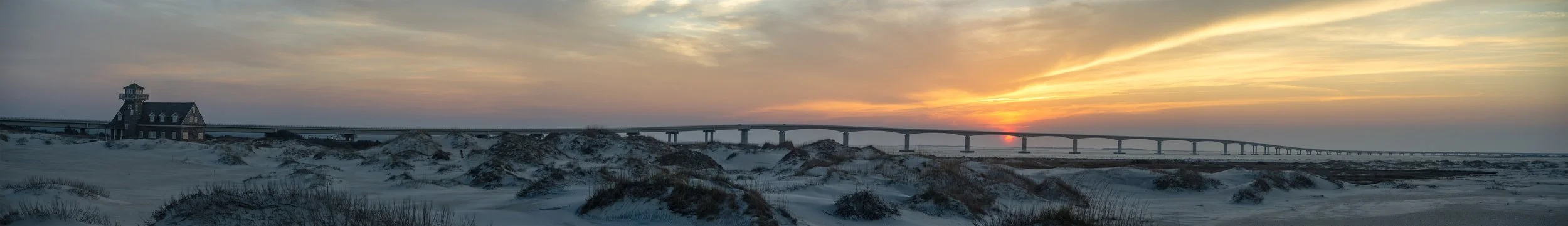 Long Coast Guard Station Sunset Panoramic copy.jpg