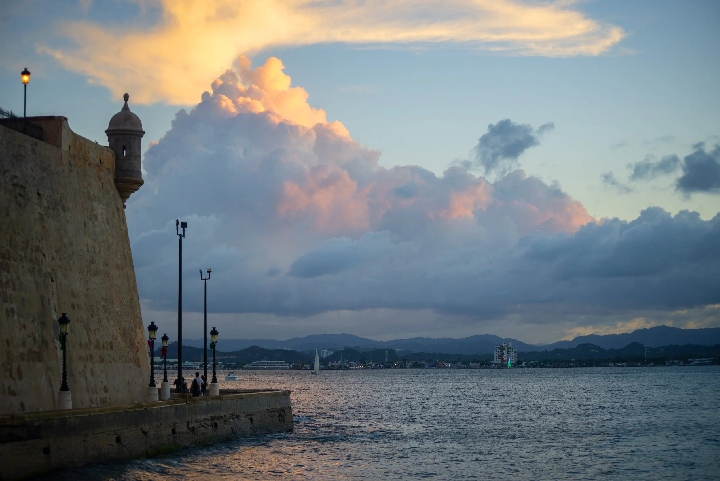 Soft Cloudy Sunset San Jaun Governors Mansion Wall copy.jpg