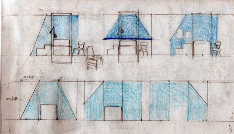 Initial backdrop sketches