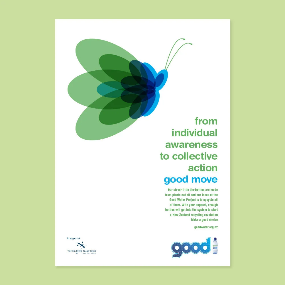 The Good Water Company Butterfly Poster