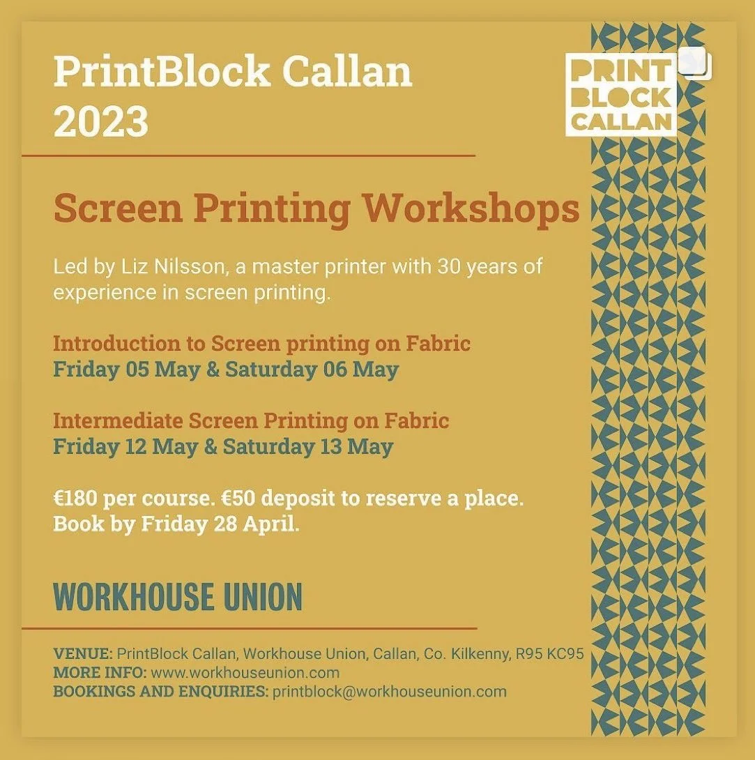 Screen print 2. Light sensitive stencil making &amp; printing on fabric