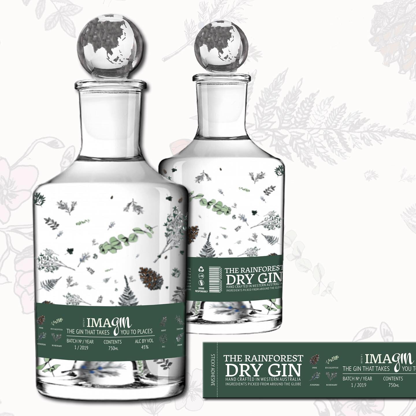 ImaGin. 
The Gin that takes you to places! 🥃🌍 Featuring The RainForest Dry Gin that is crafted and distilled from hand-picked botanicals found in deep rainforest. 
Take a whiff, a sip, and close your eyes... as the rainforest atmosphere unfold befo