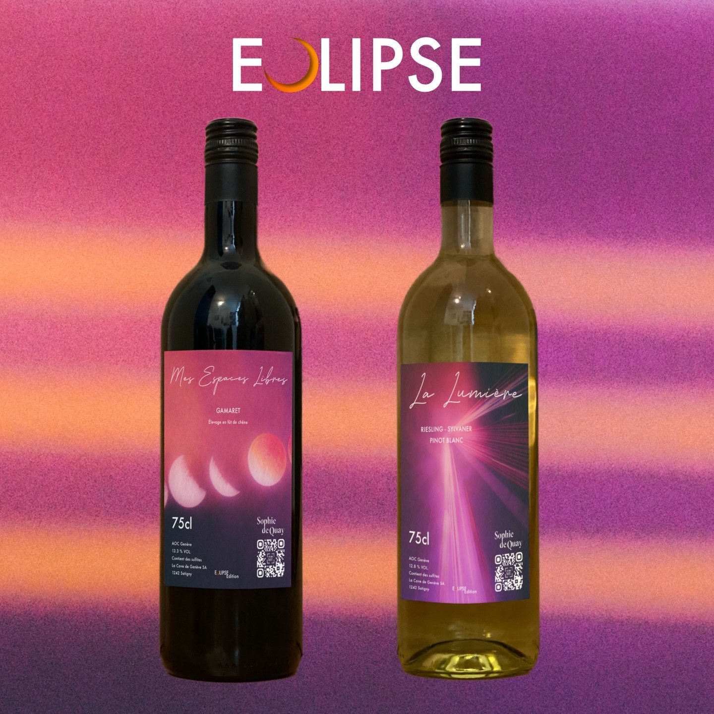Notre cuv&eacute;e &Eacute;CLIPSE est enfin disponible sur notre site : www.sophiedequay.com 🌖 
Des bulles, du vin rouge, blanc et ros&eacute; pour trinquer &amp; offrir en ce mois de d&eacute;cembre festif ✨

C&rsquo;est @simonjaccard qui l&rsquo;a