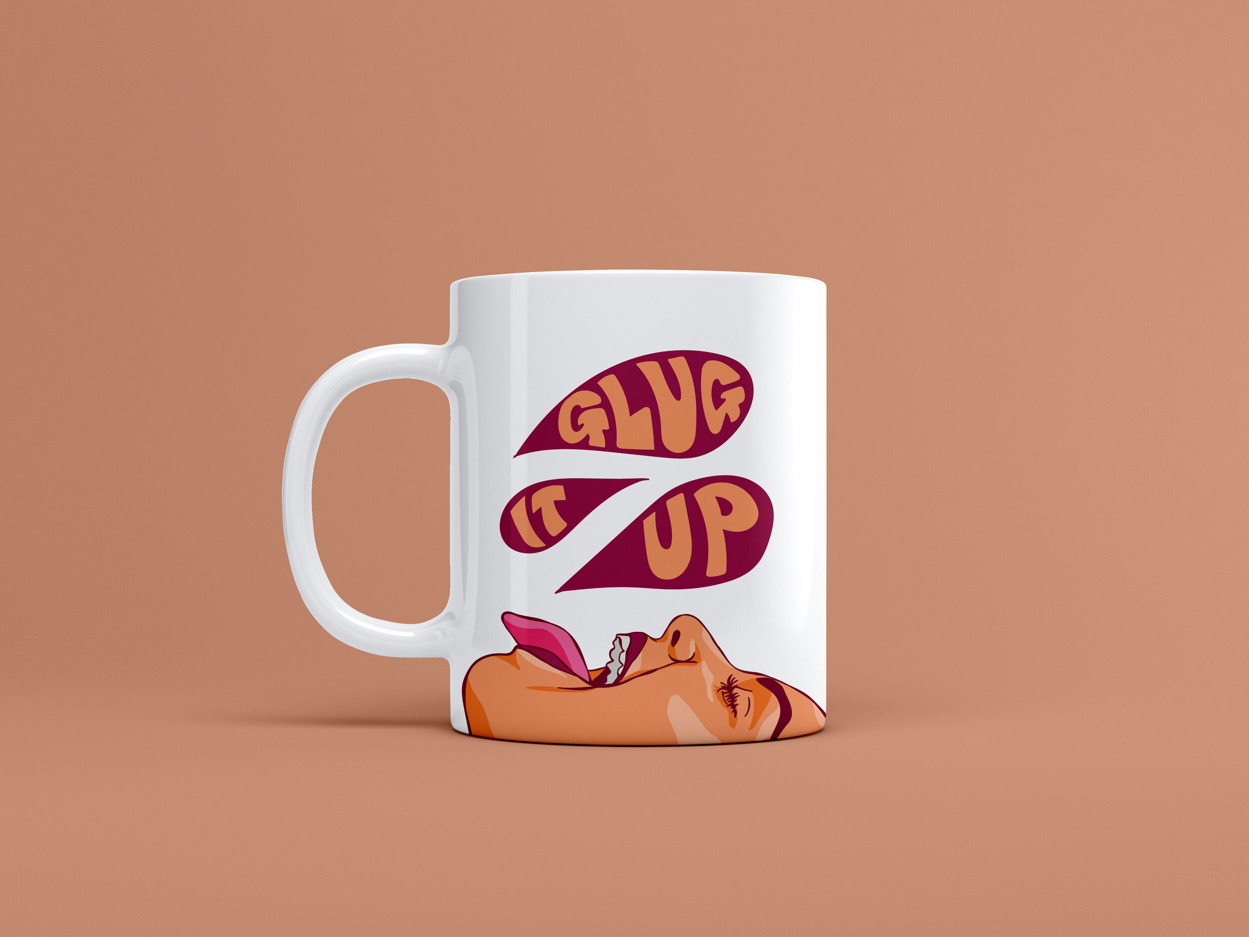 Glug it Up Mug - It's A Lot Podcast Merch