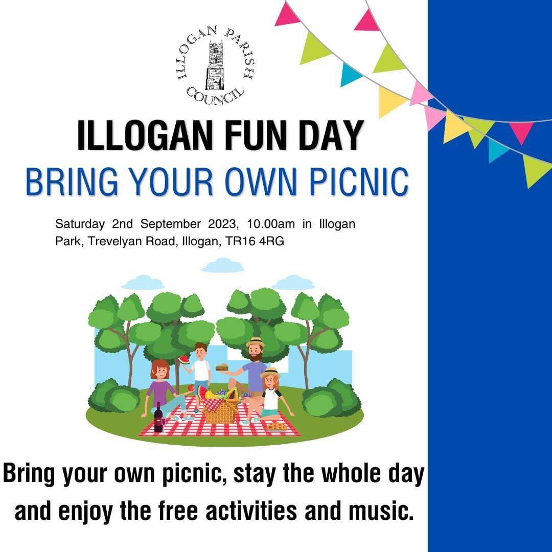 Illogan parish council are putting on a fun day on the 2nd of September, it will be located at illogan park. The place we call home now. 

So if you enjoyed coming down watching us play, come down and show Some love to the community that helped us. W