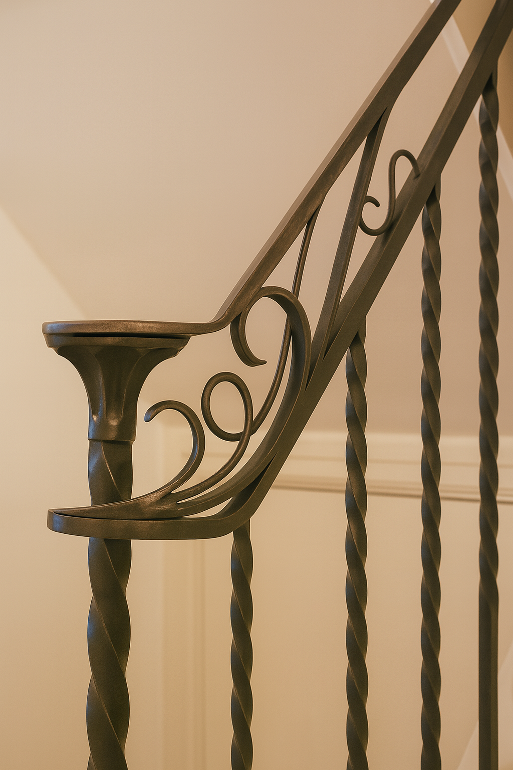 Handcrafted Steel Staircase Balustrade