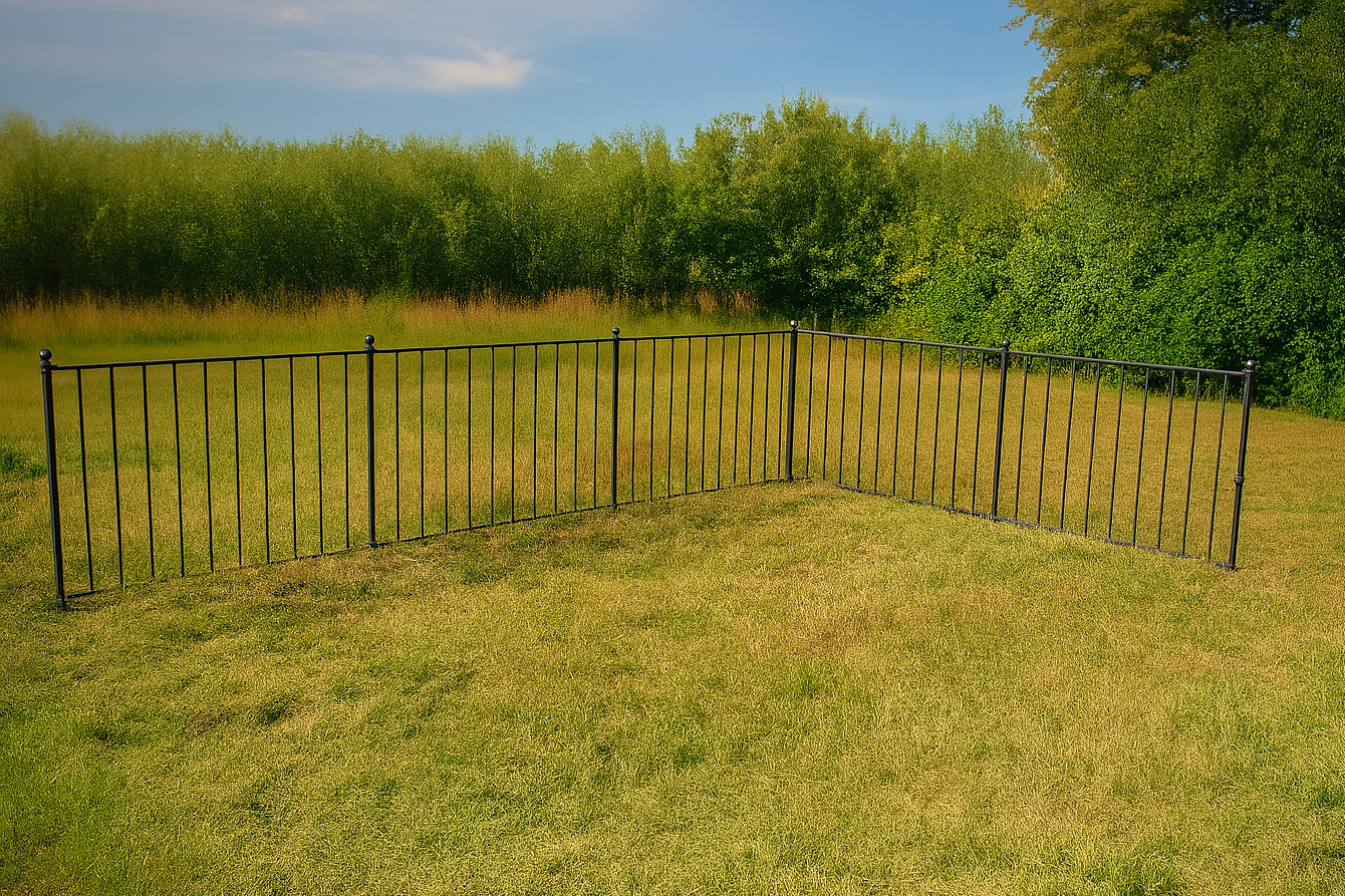 Black Vertical Metal Railings