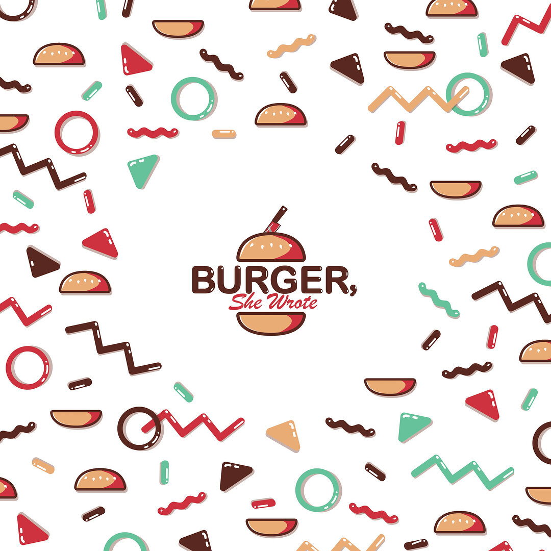 Logo Design for a 80s inspired burger joint based on the popular show &lsquo;Murder, She Wrote&rsquo;