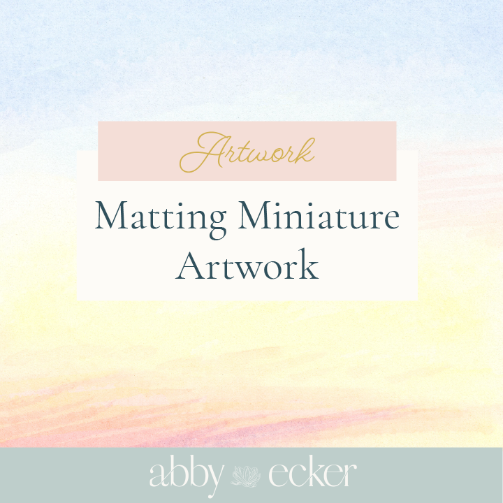 Matting Miniature Artwork