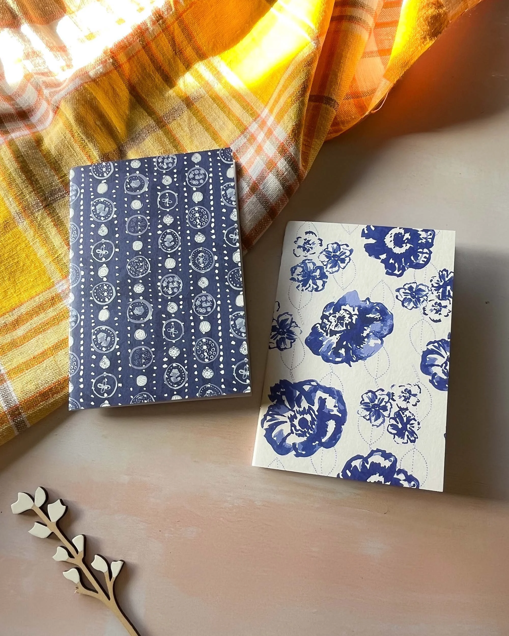 Patterned Note Books Set of patterned Pocket Notebooks, fully recycled notepads, joyful ...