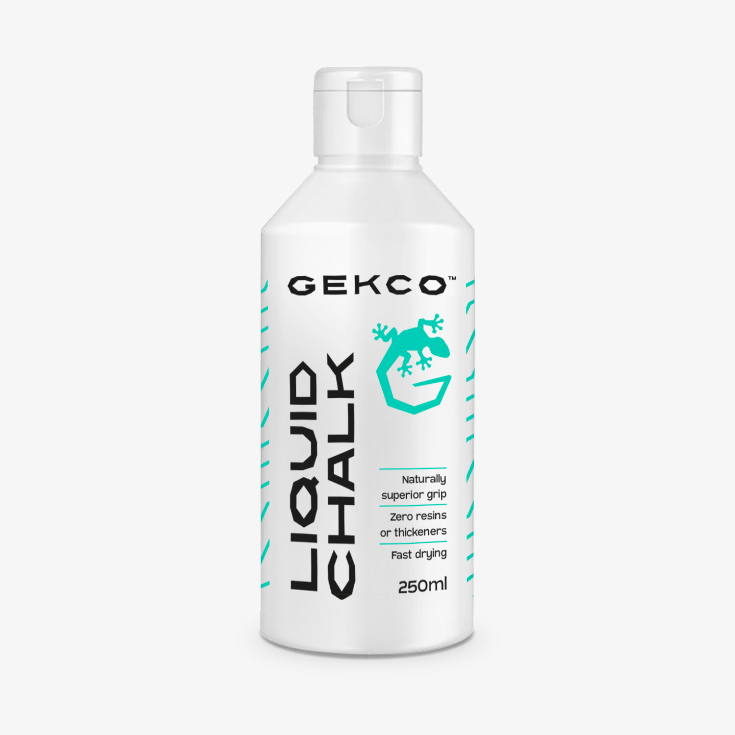 A GEKCO Liquid Chalk bottle on a perfectly clean white background