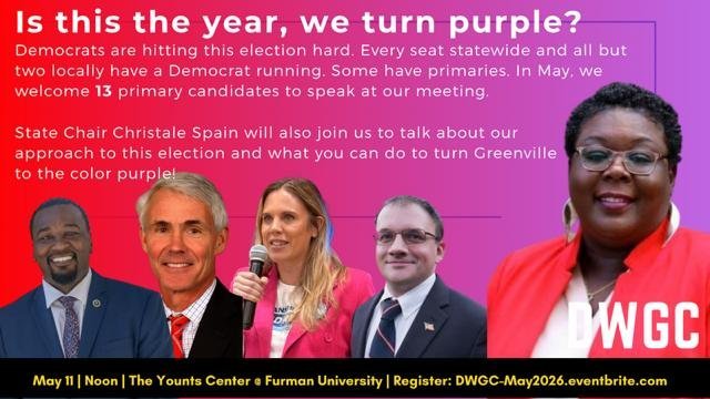 Democratic Women of Greenville Candidate Forum