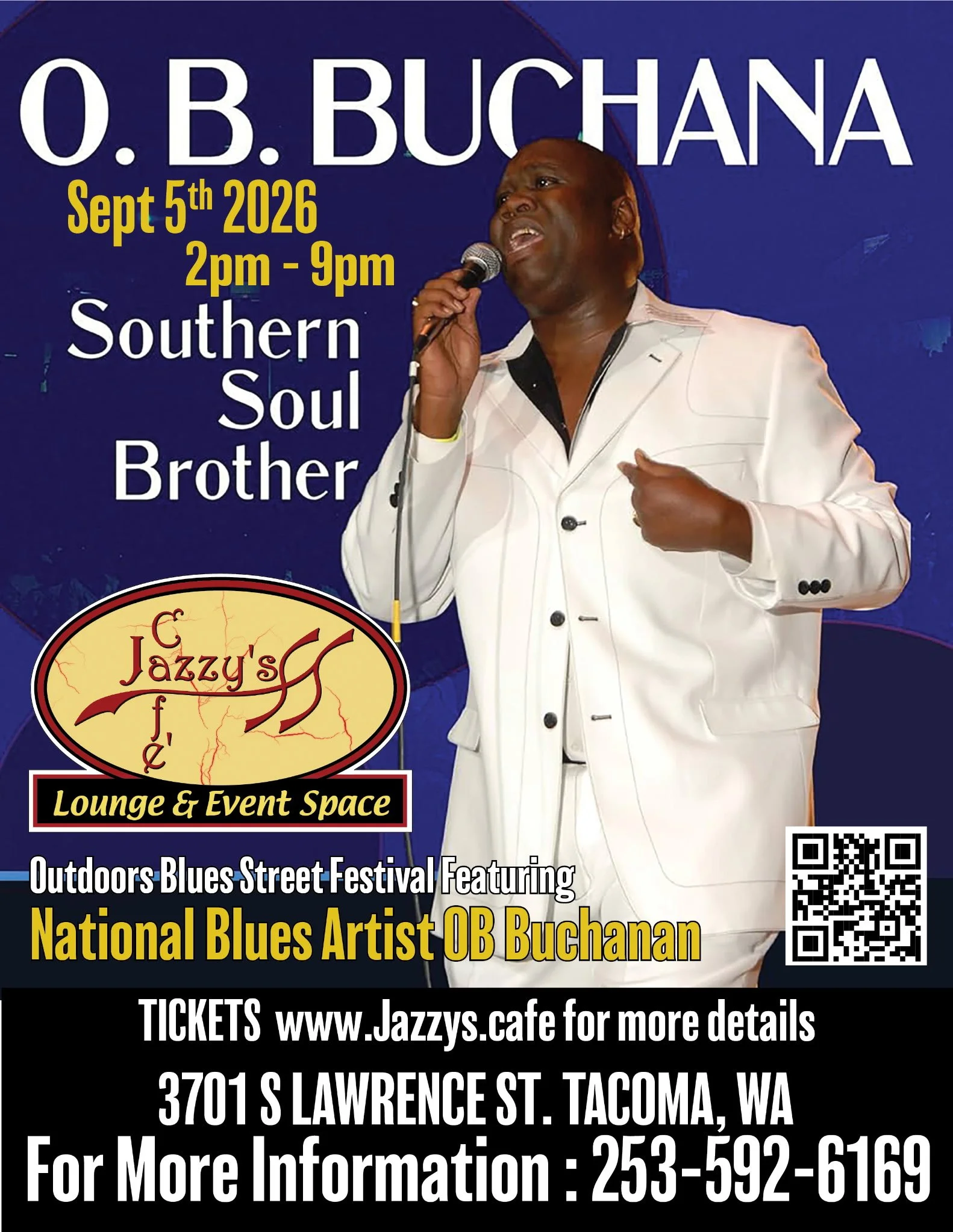 LIVE BLUES EVENT – TACOMA, WA