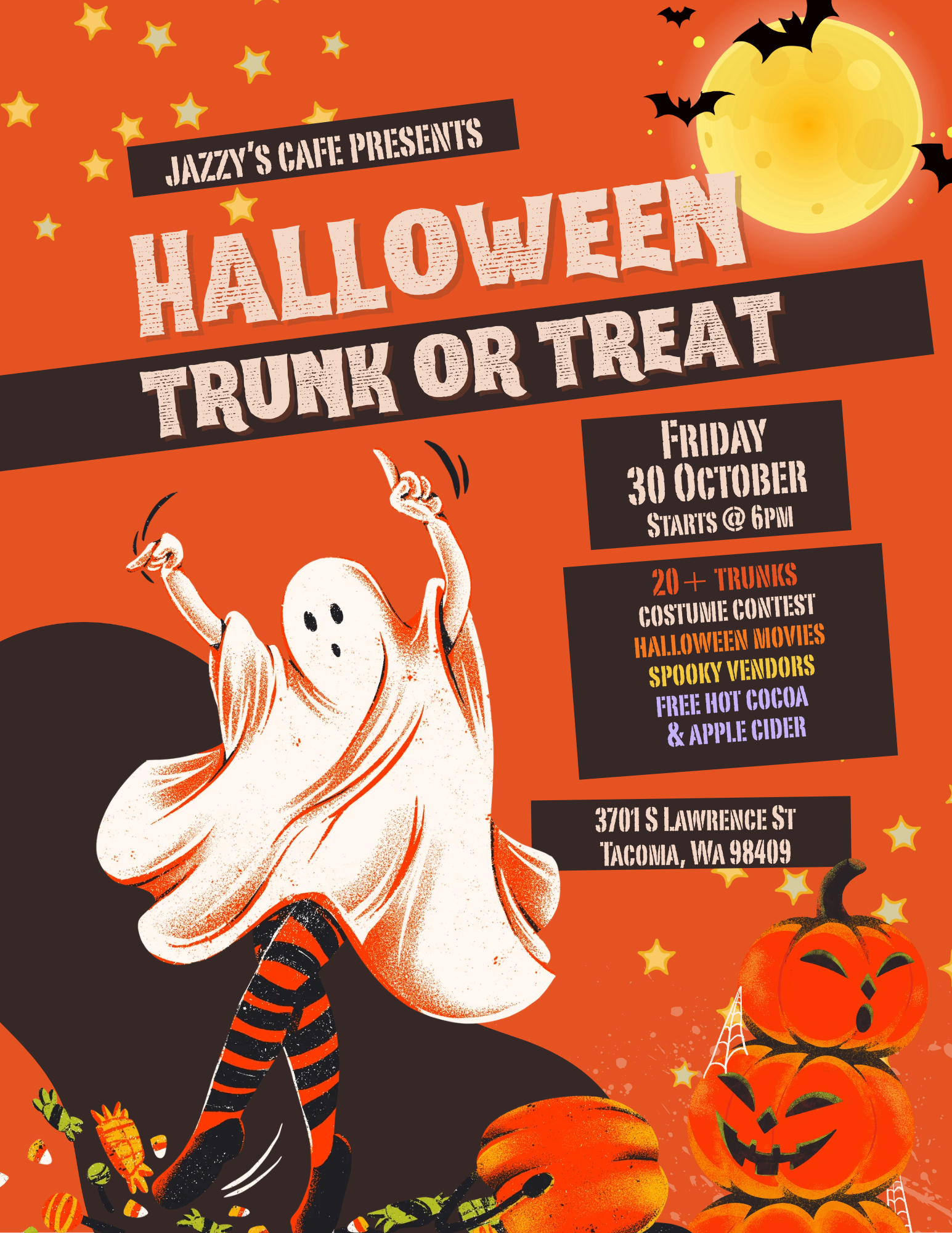 Jazzy's Cafe Presents: Halloween Trunk or Treat!