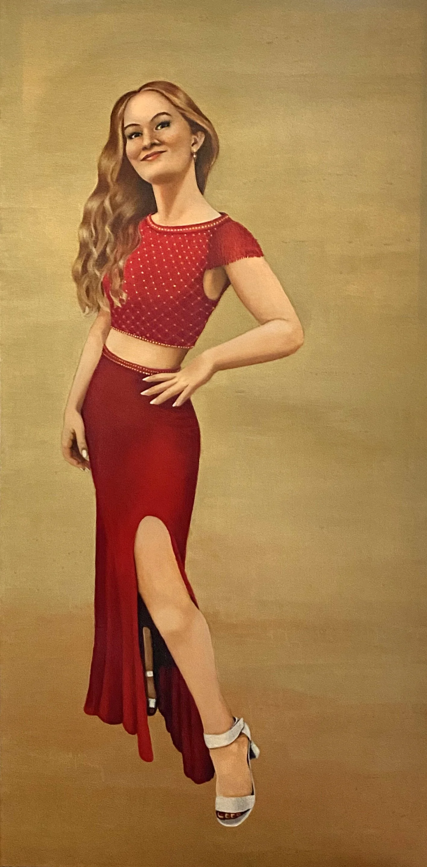Avery created in oil on canvas, 24x60".