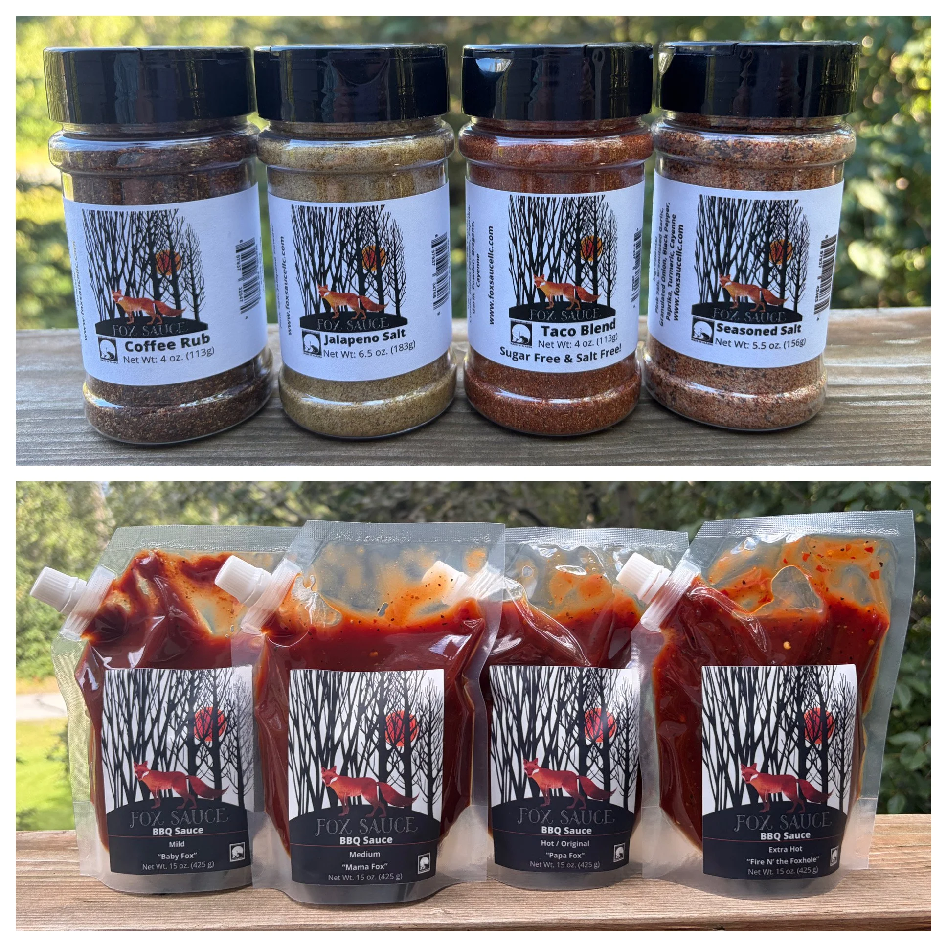ALL 8 Fox Sauce products