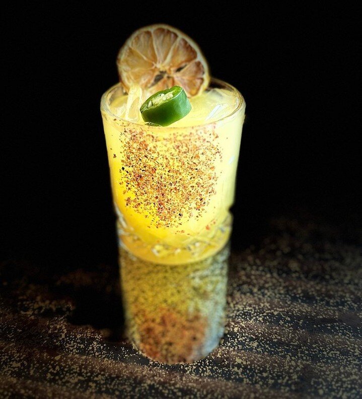 Sip responsibly, spice excessively with our Spicy Pineapple Margarita - our cocktail of the month! 🍍

Crafted with fresh jalape&ntilde;o slices, pineapple juice, Lalo Tequila, mezcal, agave syrup, and fresh lime juice, this cocktail packs a punch - 