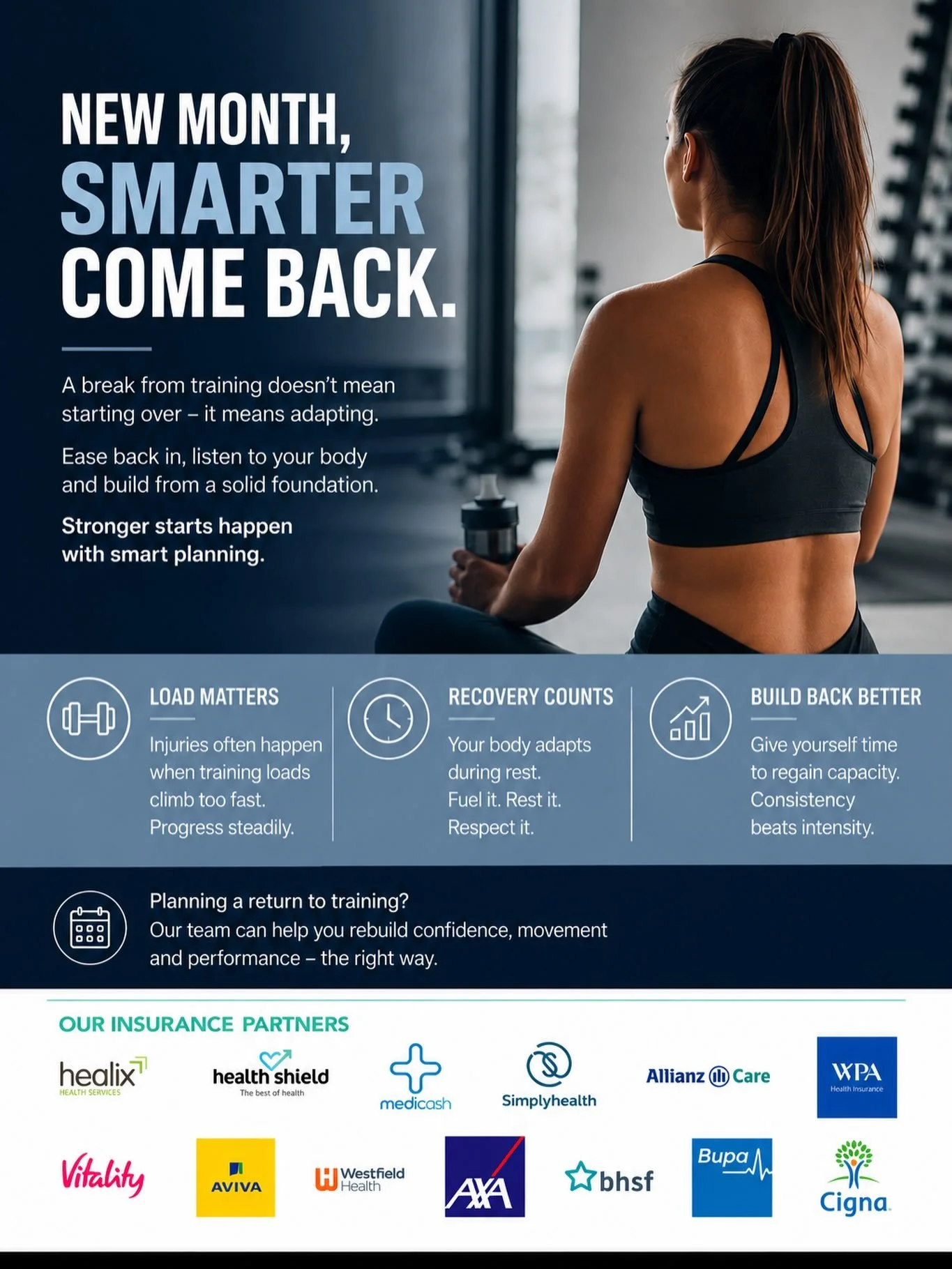 Getting back to training this September? Don&rsquo;t rush the comeback. 💪

If you&rsquo;ve had a few weeks away from the gym, running or sport, your strength may feel good&mdash;but your body may need a little time to readjust to your previous train