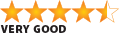 Five-star rating with the words 'Very Good' underneath