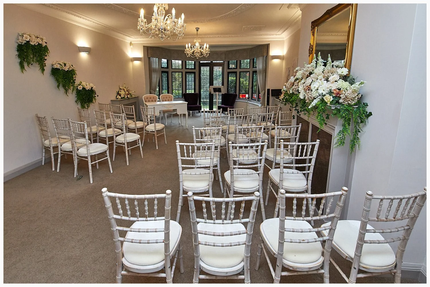 The Buckingham Room the larger of the two ceremony rooms